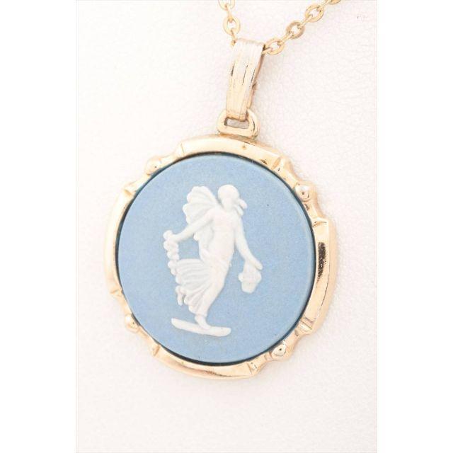 WEDGWOOD(ウェッジウッド)の【美品】 ウェッジウッド カメオ ネックレス ゴールド レディースのアクセサリー(ネックレス)の商品写真