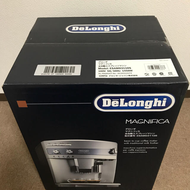 DeLonghi(デロンギ)の［送料無料］［未開封新品］デロンギ全自動エスプレッソマシーンESAM03110S スマホ/家電/カメラの調理家電(エスプレッソマシン)の商品写真