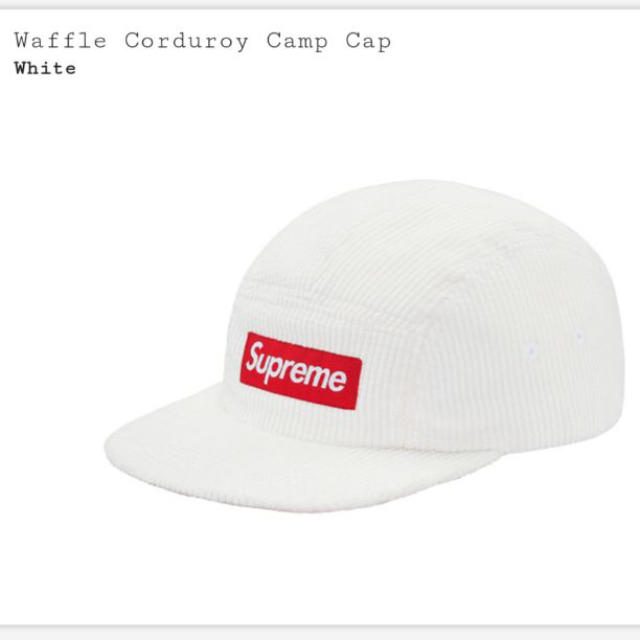 Supreme(シュプリーム)のWeek 15  シュプリーム コーデュロイキャンプキャップ白 メンズの帽子(キャップ)の商品写真