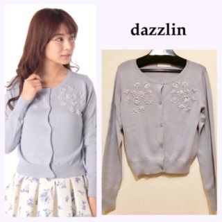 ダズリン(dazzlin)のdazzlin クリアビジューカーディガン(カーディガン)