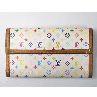 ルイヴィトン(LOUIS VUITTON)のルイヴィトン マルチカラー 長財布　イニシャル入り　TH0086(財布)