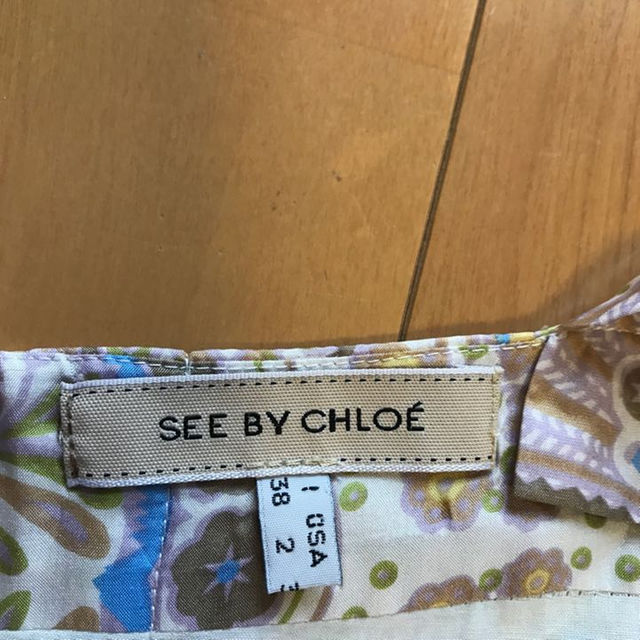 Chloe(クロエ)のお値下げ◡̈シーバイクロエ ワンピース シルク レディースのワンピース(ひざ丈ワンピース)の商品写真