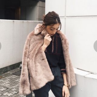 都内で Ungrid フェイクファーコート FREE SIZE 毛皮/ファーコート