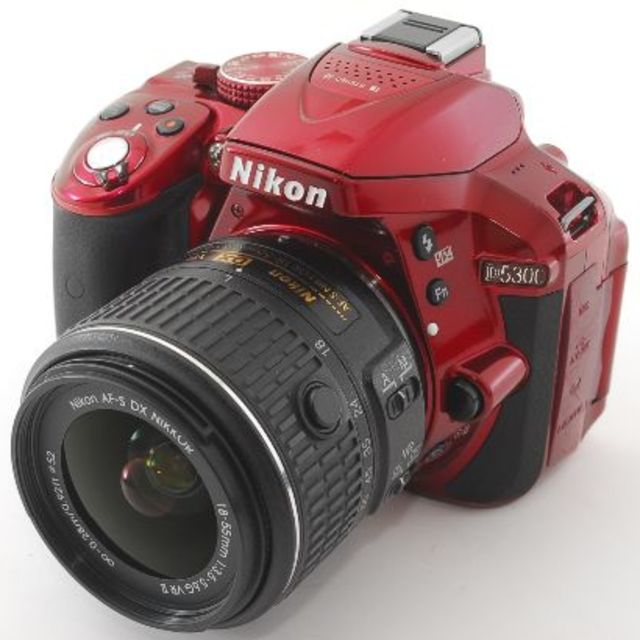 Nikon - ★超人気レッド・高画質★Wifi付★Nikon D5300 レンズキット★