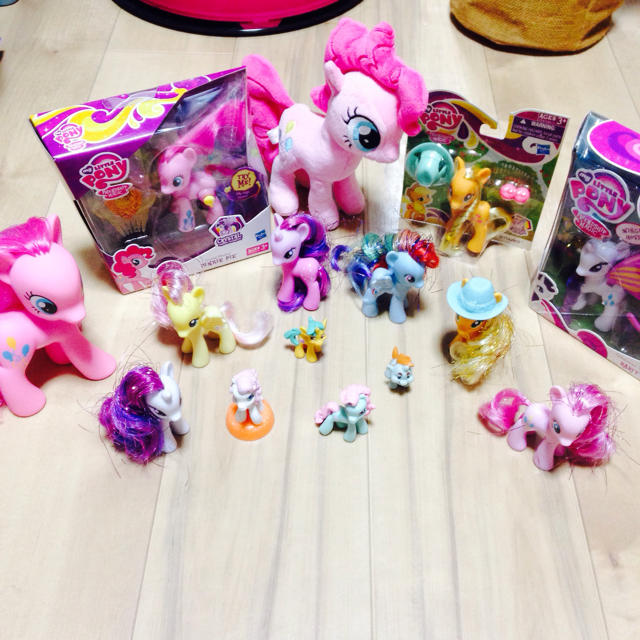 Bubbles(バブルス)のMyLittlePony♡set エンタメ/ホビーのおもちゃ/ぬいぐるみ(ぬいぐるみ)の商品写真