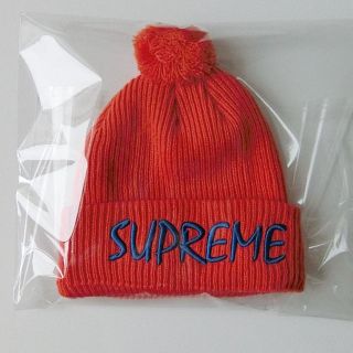 シュプリーム(Supreme)のSUPREME 14AW New Era FTP Beanie　オレンジ(ニット帽/ビーニー)