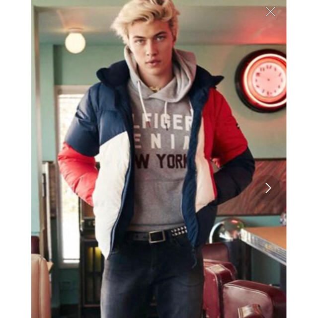 TOMMY HILFIGER(トミーヒルフィガー)の超美品 TOMMY DENIMM フラッグカラーダウン XL メンズのジャケット/アウター(ダウンジャケット)の商品写真