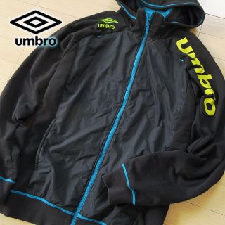 アンブロ(UMBRO)の美品 XOサイズ UMBRO アンブロ 異素材パーカージャケット ブラック(その他)