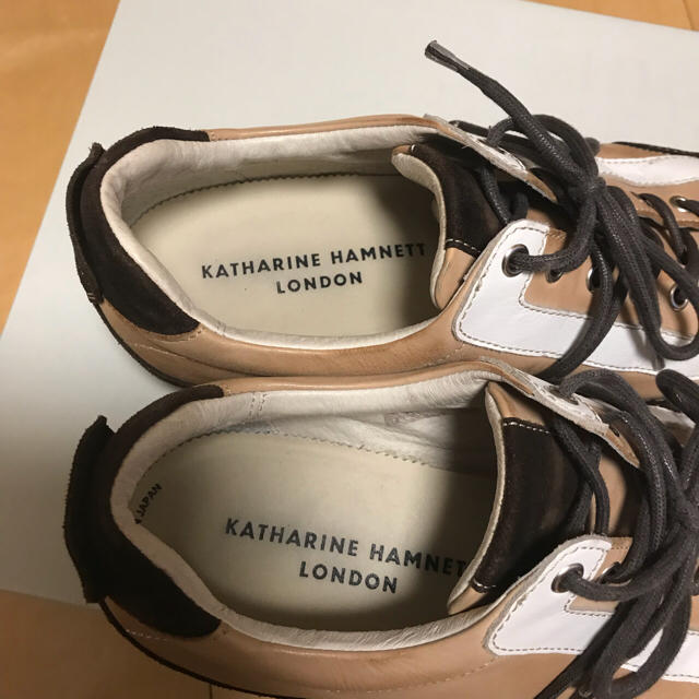 KATHARINE HAMNETT(キャサリンハムネット)のキャサリンハムネット◆レザースニーカー 25.5 メンズの靴/シューズ(ドレス/ビジネス)の商品写真
