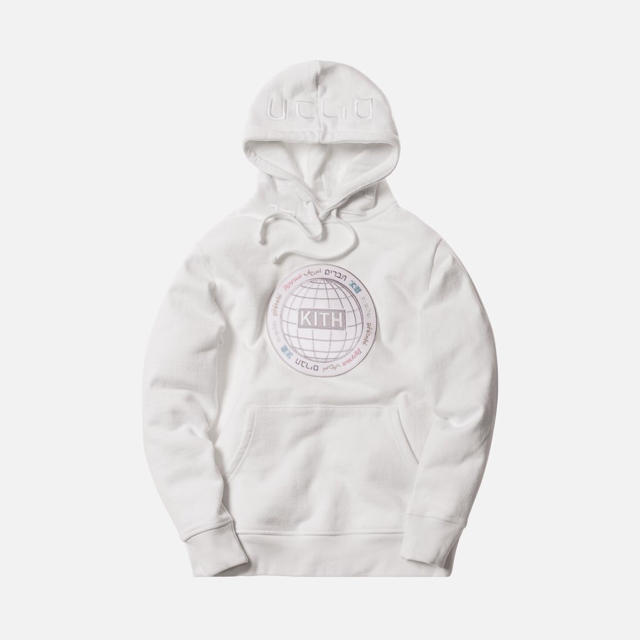 Supreme(シュプリーム)のKITH GLOBAL WILLIAMS HOODIE  白 納品書付き L メンズのトップス(パーカー)の商品写真