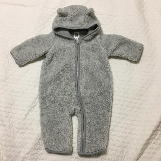 babyGAP(ベビーギャップ)のbabygap アウター ジップボディオール キッズ/ベビー/マタニティのベビー服(~85cm)(カバーオール)の商品写真