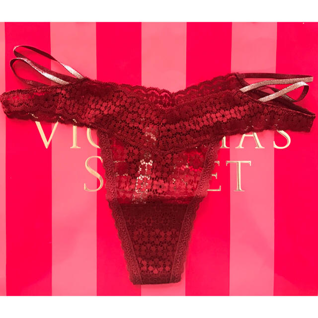 Victoria's Secret(ヴィクトリアズシークレット)の新品米国Victoria'ssecretセクシー TバックSレッド レディースの下着/アンダーウェア(ショーツ)の商品写真