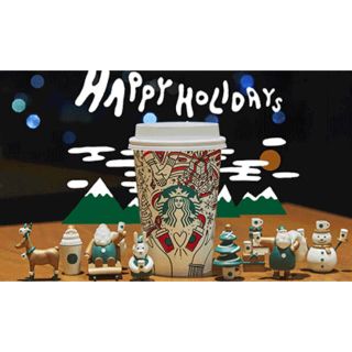 スターバックスコーヒー(Starbucks Coffee)のスタバコーヒーサンタ 全8種(ノベルティグッズ)