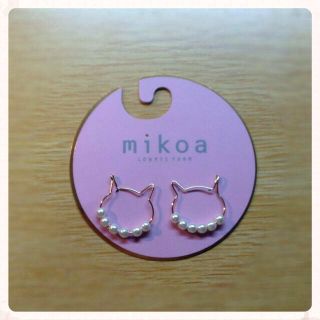 ローリーズファーム(LOWRYS FARM)のmikoa♡ねこパールピアス(ピアス)