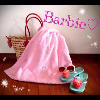 バービー(Barbie)のバービーバスタオル♡(ハンカチ)