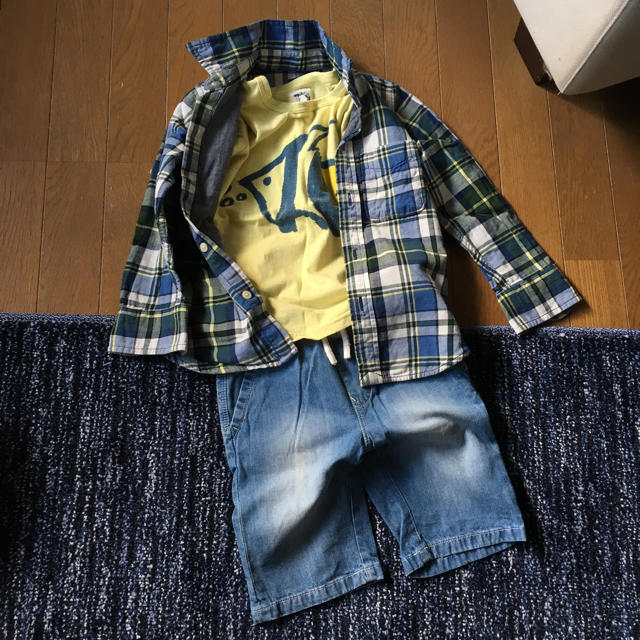 MUJI (無印良品)(ムジルシリョウヒン)の男の子 110センチ セット キッズ/ベビー/マタニティのキッズ服男の子用(90cm~)(Tシャツ/カットソー)の商品写真