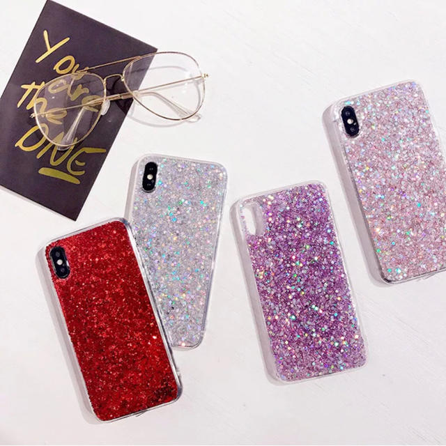 iPhone Xも入荷♡ 韓国モデル愛用★ キラキラグリッターケース スマホ/家電/カメラのスマホアクセサリー(iPhoneケース)の商品写真