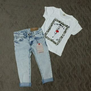 ザラキッズ(ZARA KIDS)のzaraKIDS ケミカルスキニー デニ(その他)