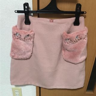 トッコ(tocco)のTOCCO♡ファー付きスカート♡(ひざ丈スカート)