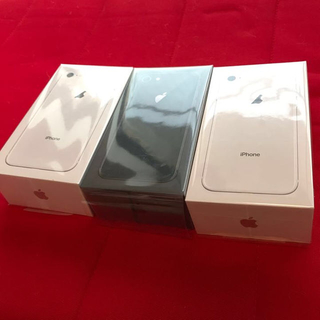 アップル(Apple)の新品 SIMフリー iPhone8 64GB シルバーx2 グレーx1(スマートフォン本体)