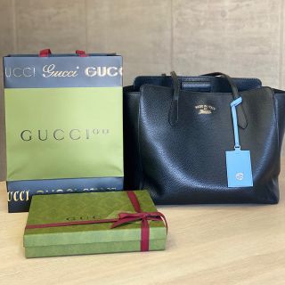 グッチ(Gucci)のGUCCI スウィング　ラージ　レザー　特別価格✨(トートバッグ)