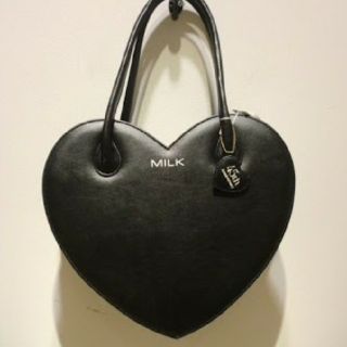 【匿名配送】milk 45th ハートバッグ　黒　ブラック