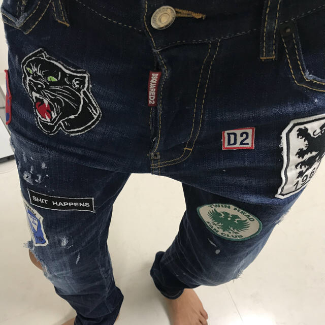 Dsquared2 ワッペン デニム パンツ