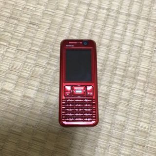 エクスペリア(Xperia)のドコモ FOMA SO902i レッド(携帯電話本体)