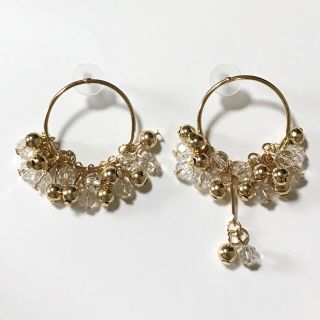 つぶつぶ♡ゴールド♡リング♡ゆらゆら♡ピアス(ピアス)