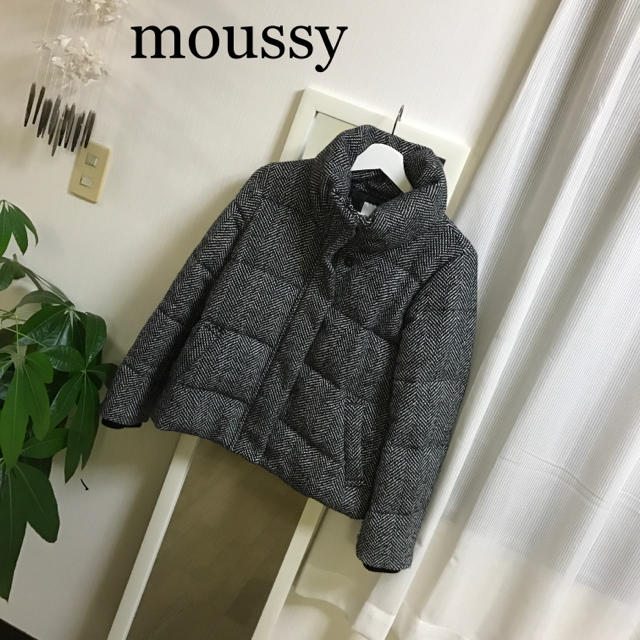 moussy(マウジー)のツイードダウン ブルゾン レディースのジャケット/アウター(ブルゾン)の商品写真