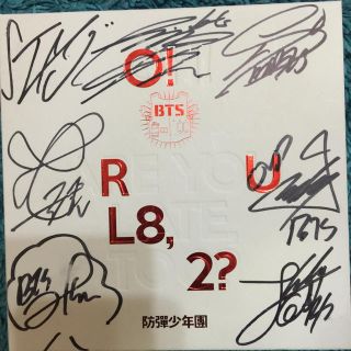 ボウダンショウネンダン(防弾少年団(BTS))の防弾少年団 O!RUL8,2？ サイン入りCD トレカ無し(K-POP/アジア)