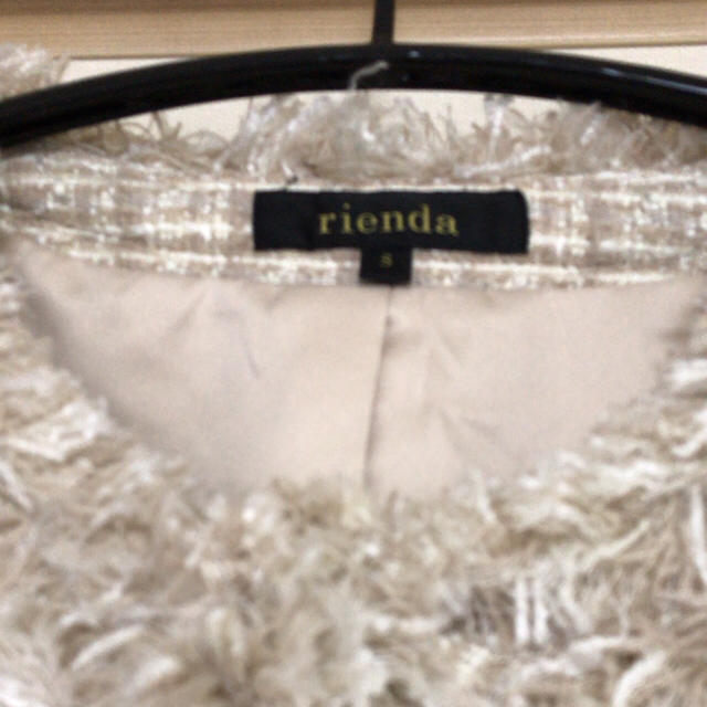 rienda(リエンダ)のリエンダ ツィードジャケット  レディースのジャケット/アウター(ノーカラージャケット)の商品写真