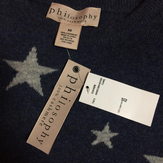 philosophy カシミヤ100%お星様ニット レディースのトップス(ニット/セーター)の商品写真