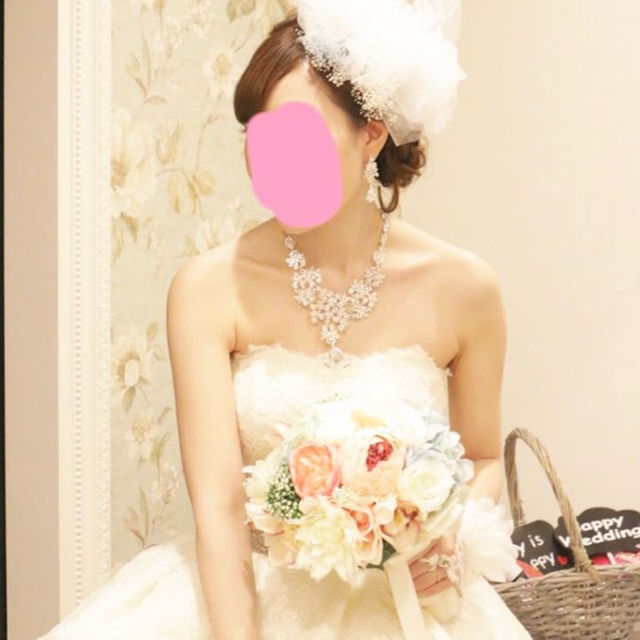 牡丹 紫陽花 ウエディング ブーケ ブライダル レディースのフォーマル/ドレス(その他ドレス)の商品写真