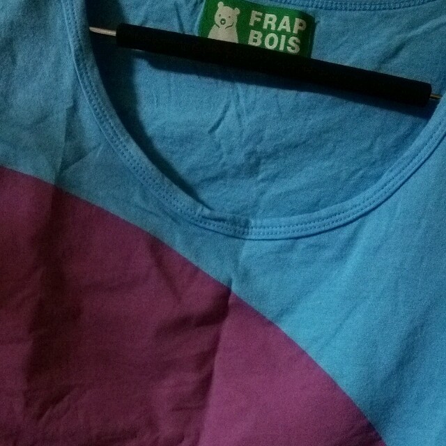 FRAPBOIS(フラボア)のでっかいゾウ☆水色×パープル レディースのトップス(Tシャツ(半袖/袖なし))の商品写真