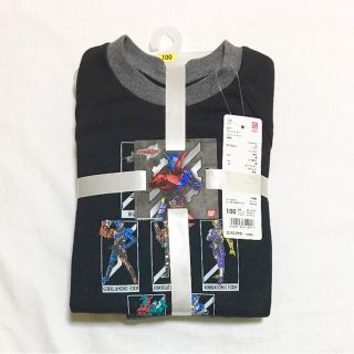 ユニクロ(UNIQLO)の【100/黒】仮面ライダービルド ユニクロ スエット 上下(パジャマ)