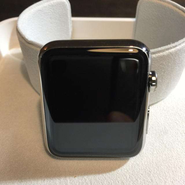 Apple Watch(アップルウォッチ)の【新品】Apple Watch 42mm ステンレス スマホ/家電/カメラのスマートフォン/携帯電話(スマートフォン本体)の商品写真