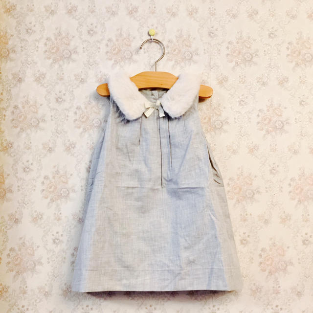 babyGAP(ベビーギャップ)の【完売♡新作】90cm Gap baby フェイクファー ワンピース ドレス キッズ/ベビー/マタニティのキッズ服女の子用(90cm~)(ワンピース)の商品写真