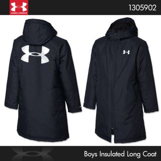 アンダーアーマー(UNDER ARMOUR)のアンダーアーマー ベンチコート YXL ブラック ジュニア ロングコート キッズ(ウェア)