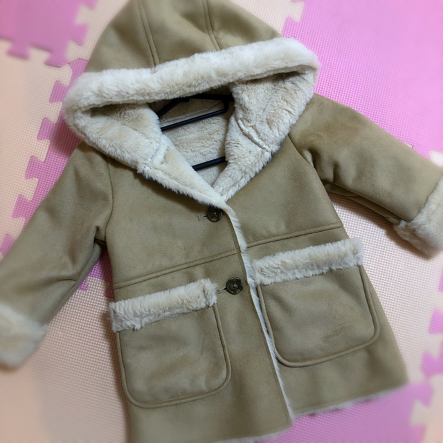 GLOBAL WORK(グローバルワーク)の未使用🎀GLOBAL WARK🎀ムートンコート kids キッズ/ベビー/マタニティのキッズ服女の子用(90cm~)(コート)の商品写真