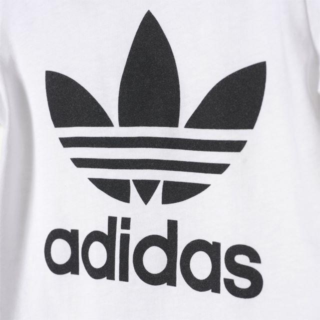 adidas(アディダス)の120【新品/即日発送】adidas オリジナルス キッズ Tシャツ 白 キッズ/ベビー/マタニティのキッズ服男の子用(90cm~)(Tシャツ/カットソー)の商品写真