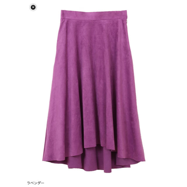 【andGIRL 10月号掲載】the vrgnia カラースウェードスカート
