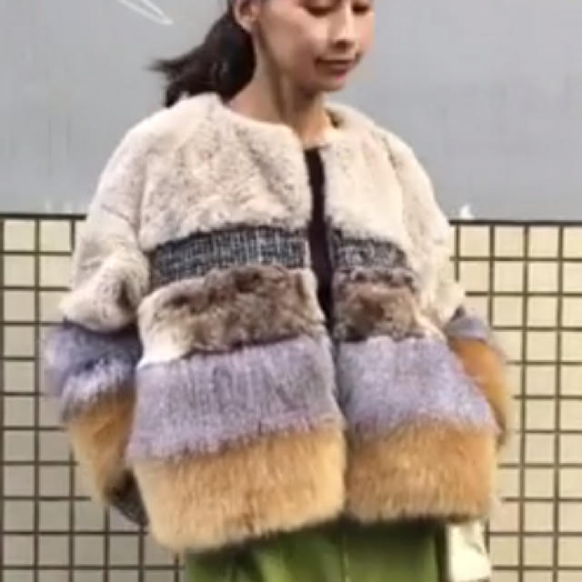 純日本製 MIXTURE FUR BLOUSON ファーブルゾン - www