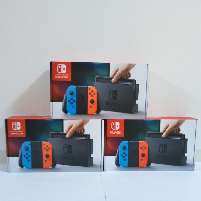 3台セット 印なし ニンテンドースイッチ ネオン