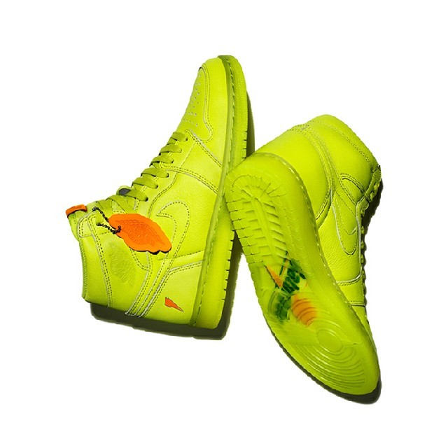 NIKE(ナイキ)の【27.5】JORDAN 1 RETRO HIGH OG LEMON LIME  メンズの靴/シューズ(スニーカー)の商品写真