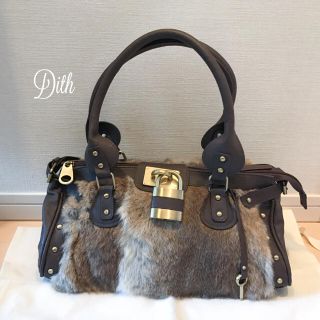 ディス(Dith)のSALE＊Dith(ディス)リアルラビットファーバッグ(ハンドバッグ)