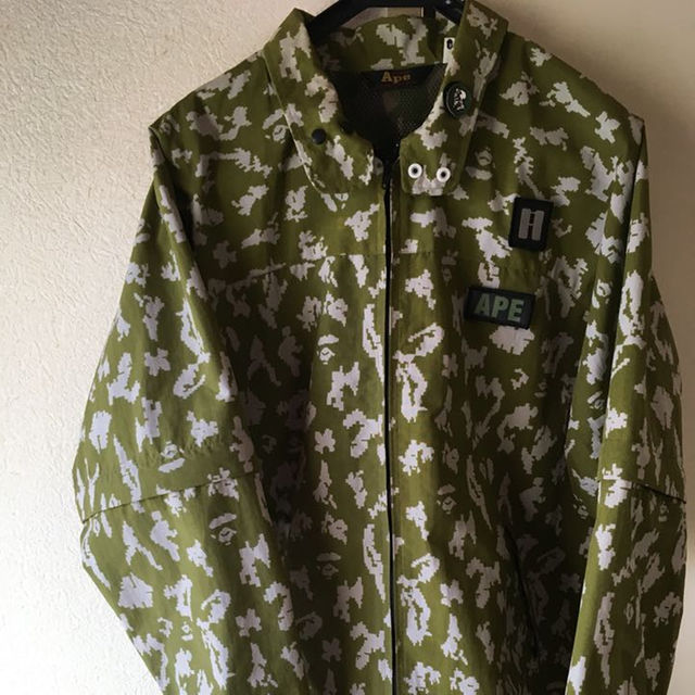 A BATHING APE   送料込Ape デジカモ レインジャケット サイズLの