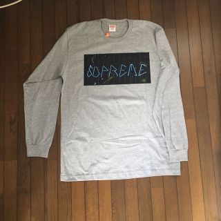 シュプリーム(Supreme)のSupreme Blade Grid L/S Tee グレー L(その他)