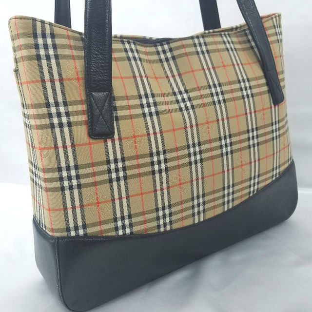 BURBERRY(バーバリー)の本日限定値下◼BURBERRY バーバリー ショルダーバッグ レザー×キャンバス レディースのバッグ(ハンドバッグ)の商品写真