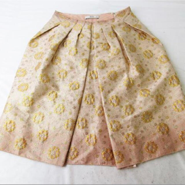 PRADA 高級 スカート 刺繍 ジャガード
